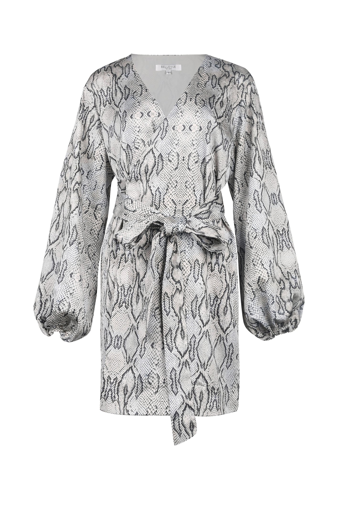 Mia Wrap Dress- Snake Print