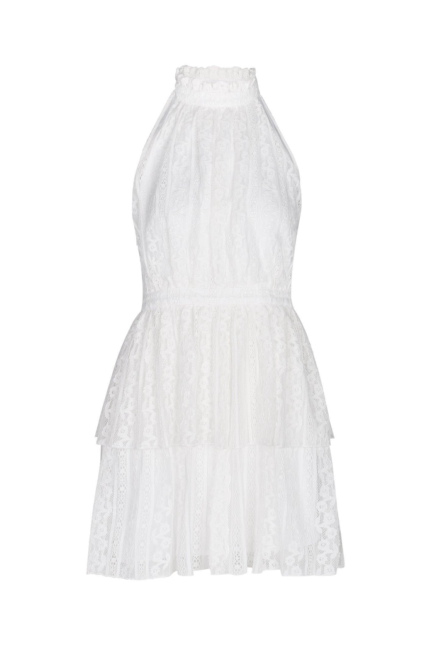 Neve Halter Dress- White