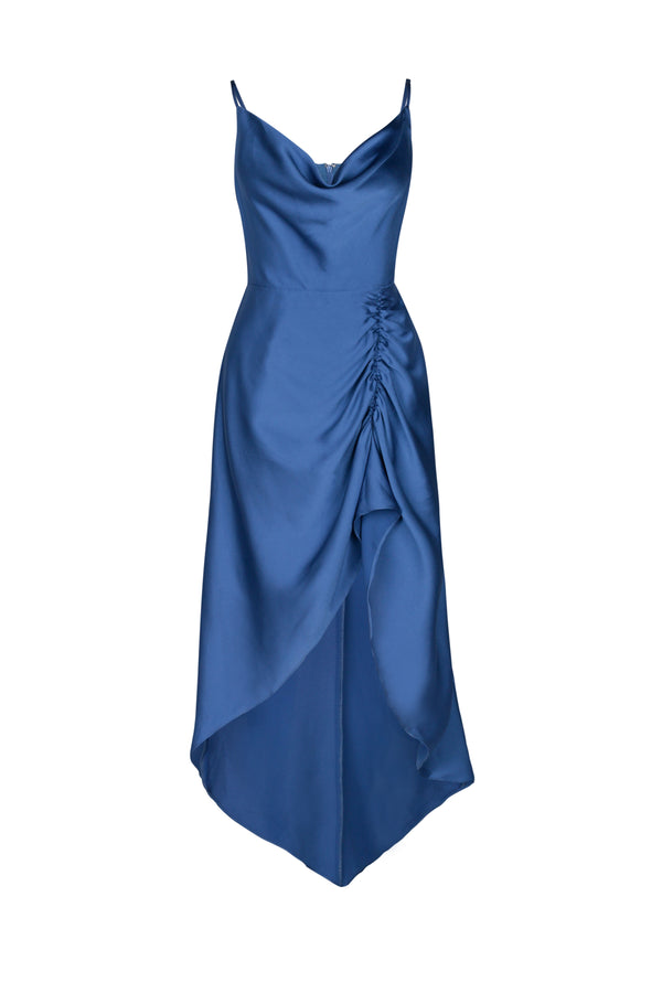 Lana Hi Lo Dress- Atlanic Blue