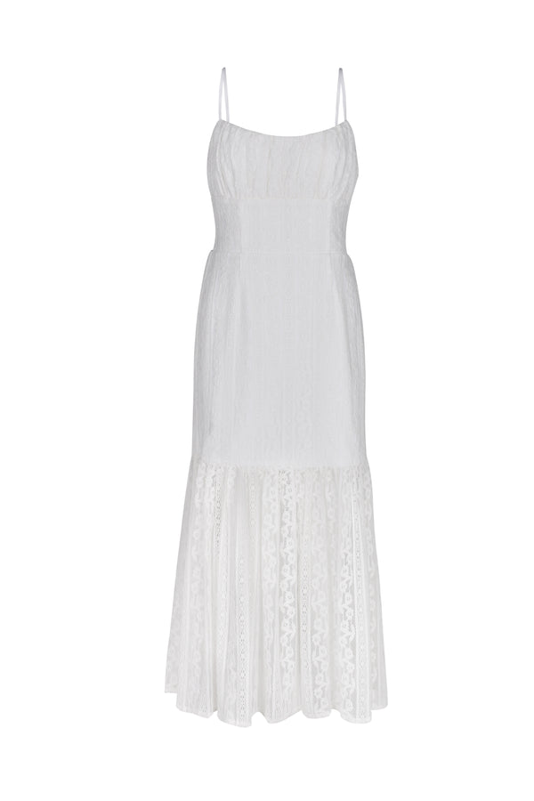 Neve Midi Dress- White