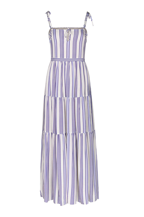 Sabina Maxi Dress-Blue Stripe