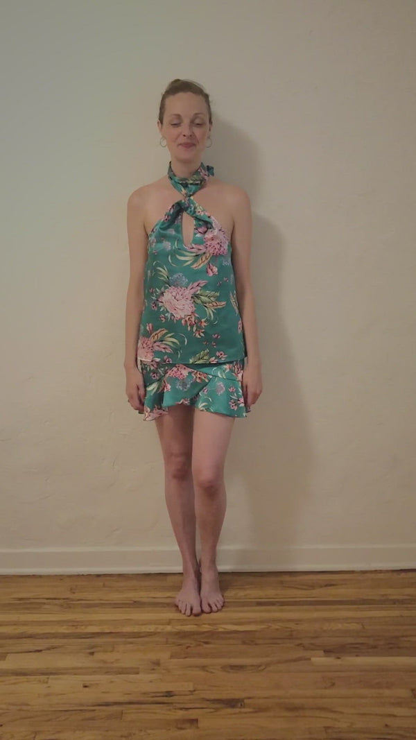 Fleur Mini Skirt - Fleur Print